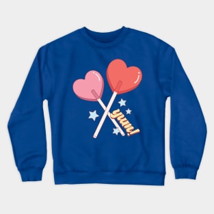 Yum! Valentine Lollipops Crewneck Sweatshirt